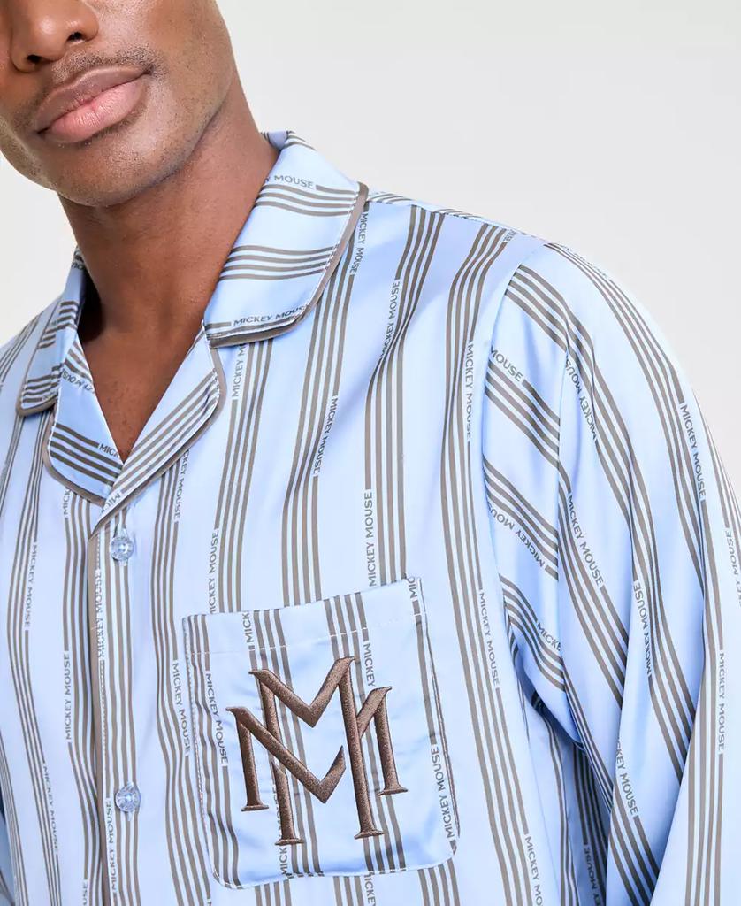 Disney | Macy's Men's Mickey Mouse Satin Pajamas Sleep Set, Macy's Exclusive