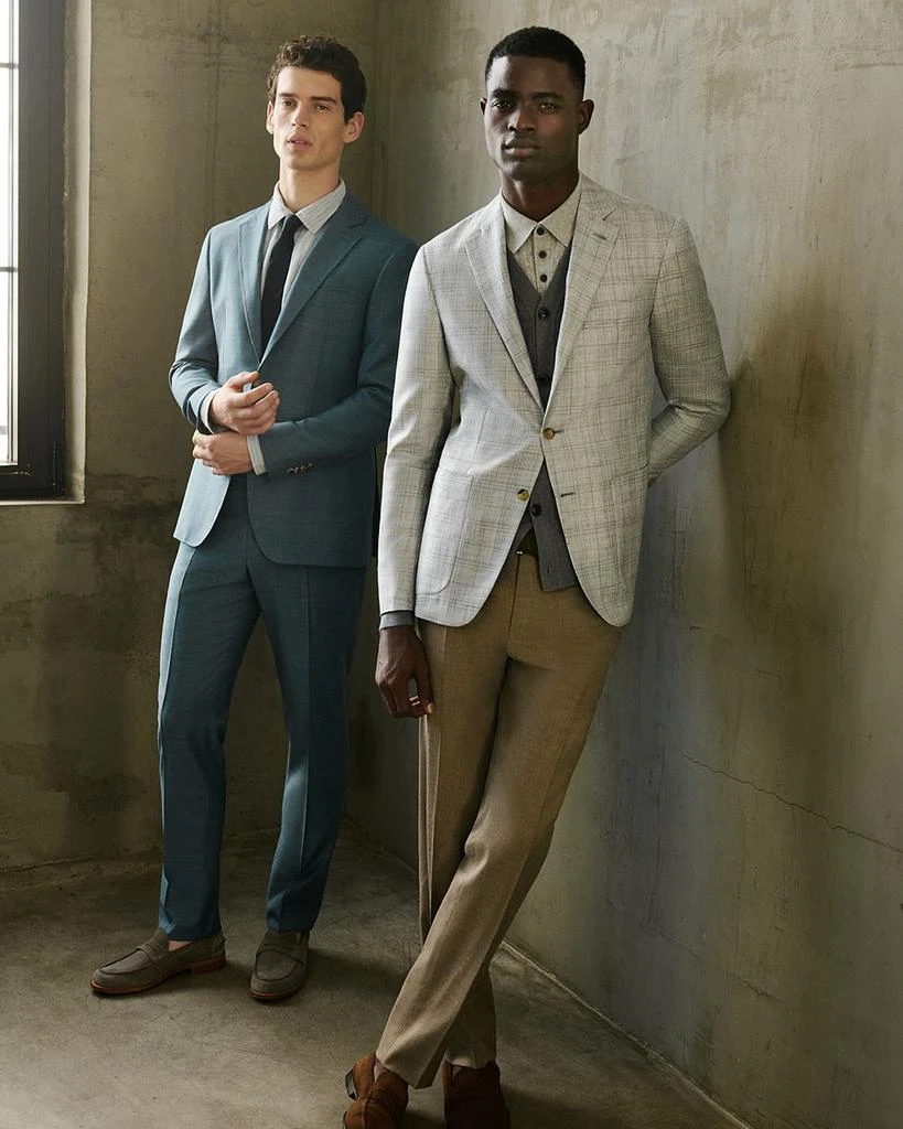 Canali Kei Wool, Silk & Linen Plaid Unstructured Regular Fit Sport Coat 2