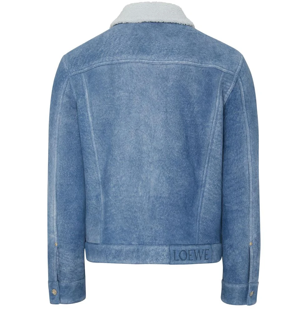 Loewe Denim jacket with shearling collar 3