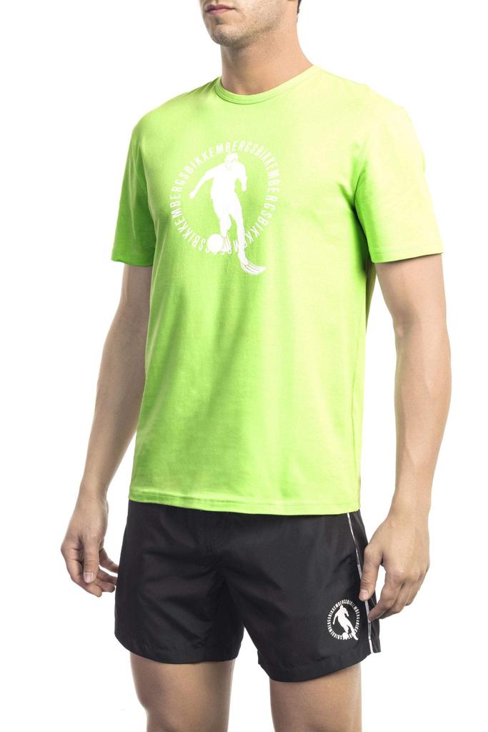 BIKKEMBERGS Bikkembergs Green Cotton T-Shirt