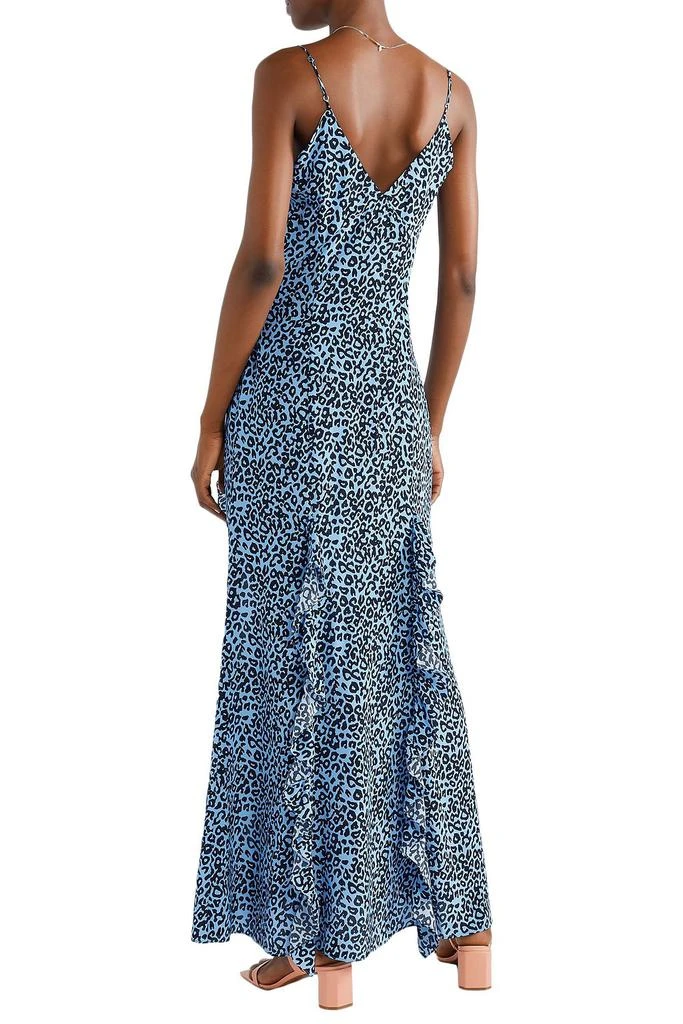 LES RÊVERIES Ruffled leopard-print silk crepe de chine maxi dress 4