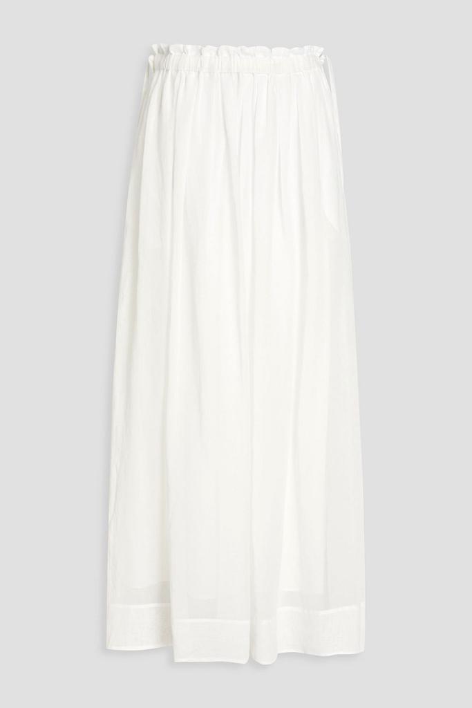 Brunello Cucinelli Bead-embellished organza maxi skirt