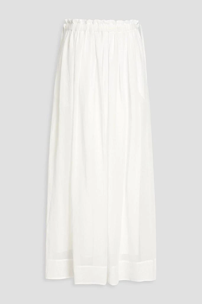 Brunello Cucinelli Bead-embellished organza maxi skirt 1