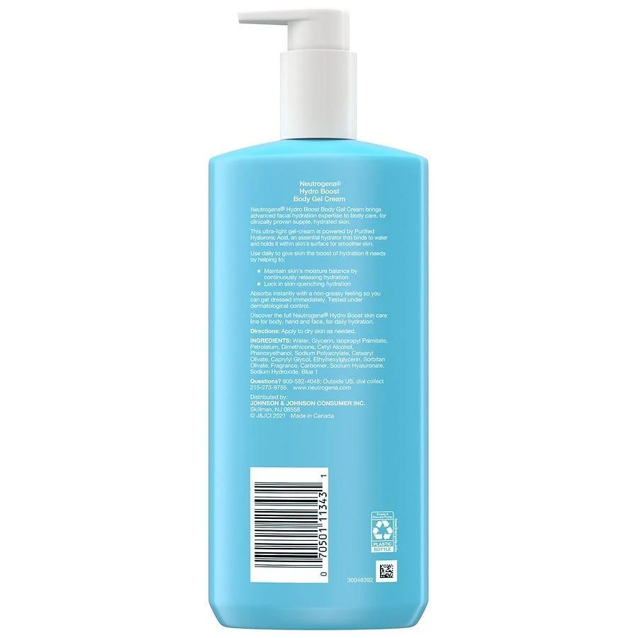 Neutrogena Hydro Boost Body Lotion for Dry Skin, Gel Cream with Hyaluronic Acid Moisturizer 3