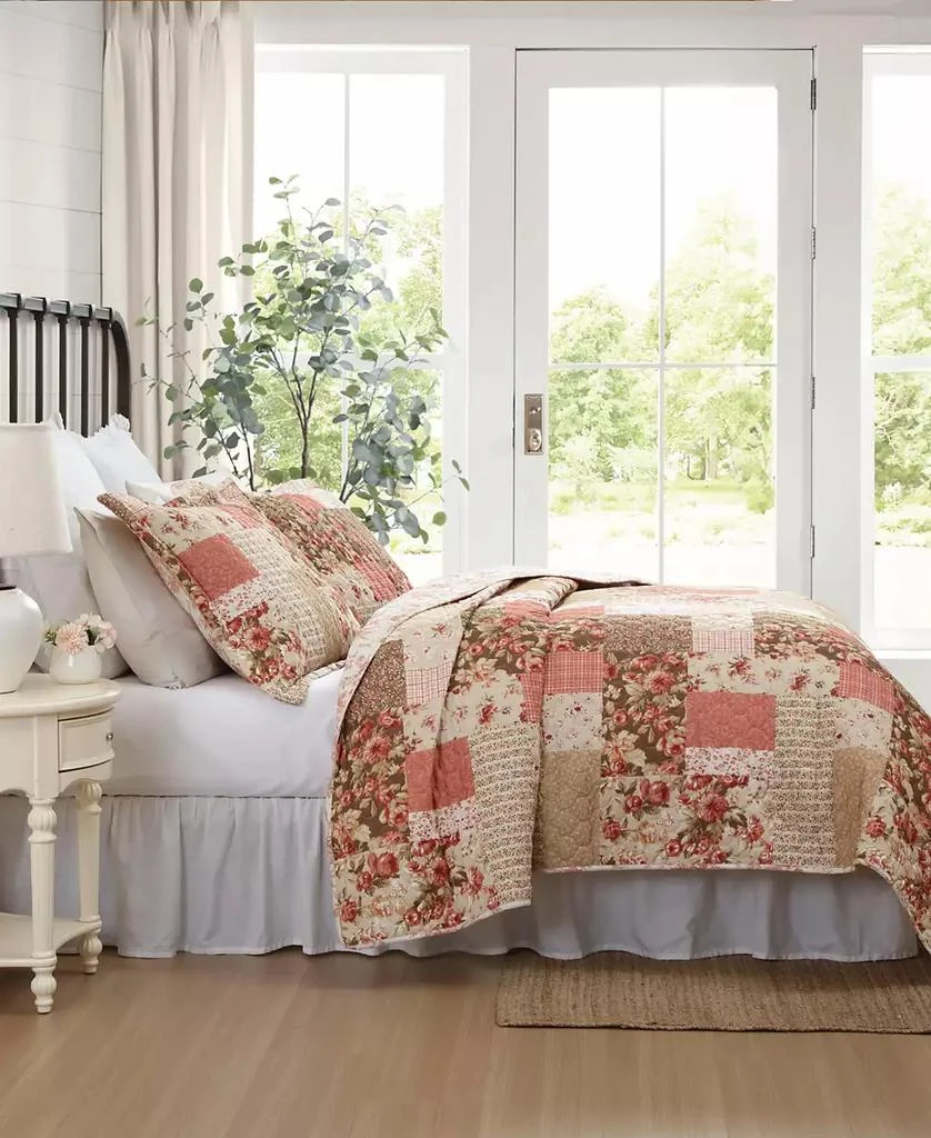 Laura Ashley Harrietta Patchwork Reversible 3-Pc. Quilt Set 4