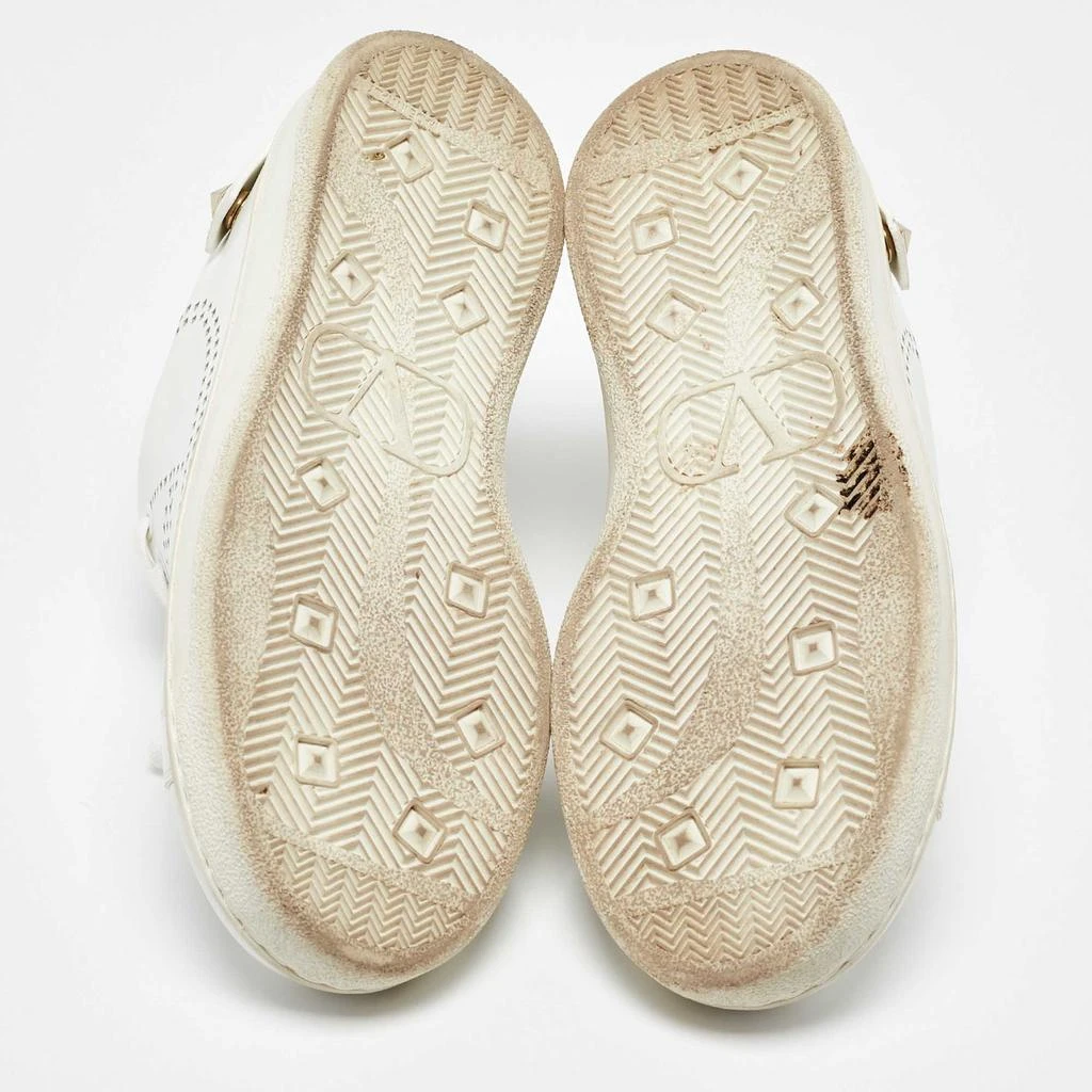 Valentino Valentino White Leather and Feather Backnet Sneakers Size 35.5 7