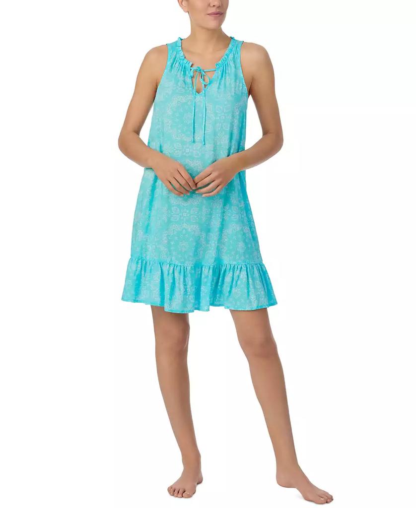 Ellen Tracy Women's Sleeveless Tie-Neck Chemise