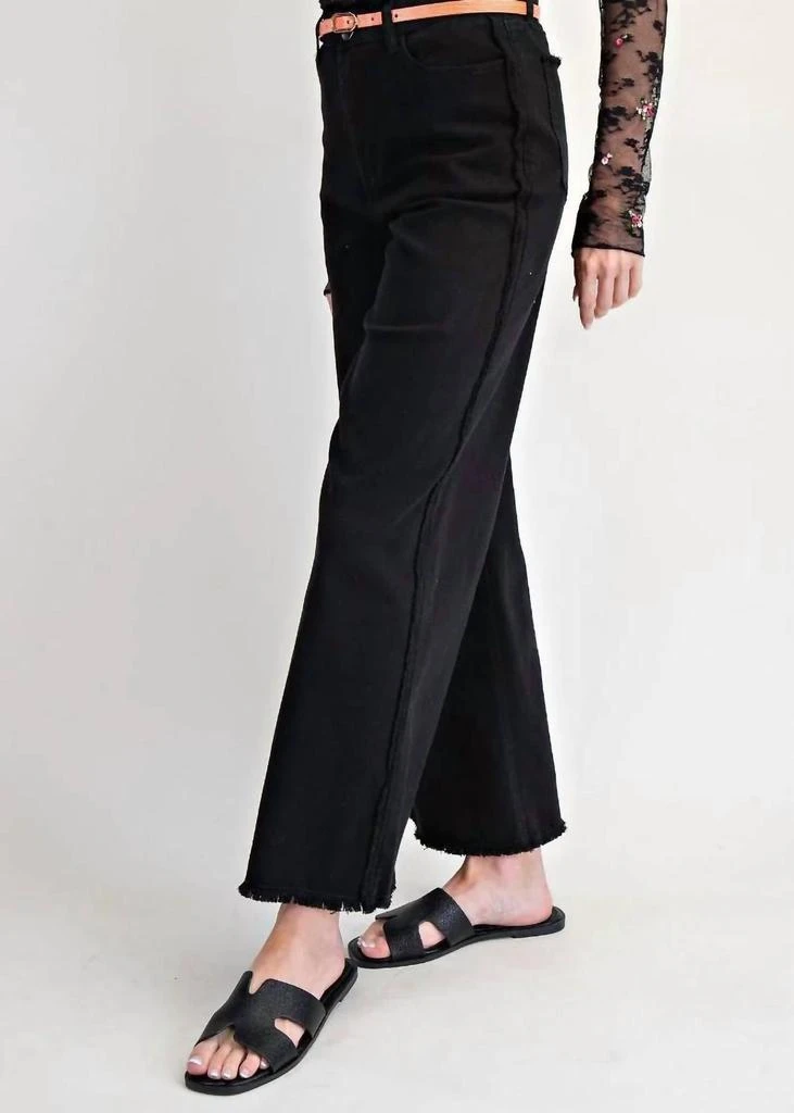 Easel Easel - Self-fray Distressed Denim Pants 2