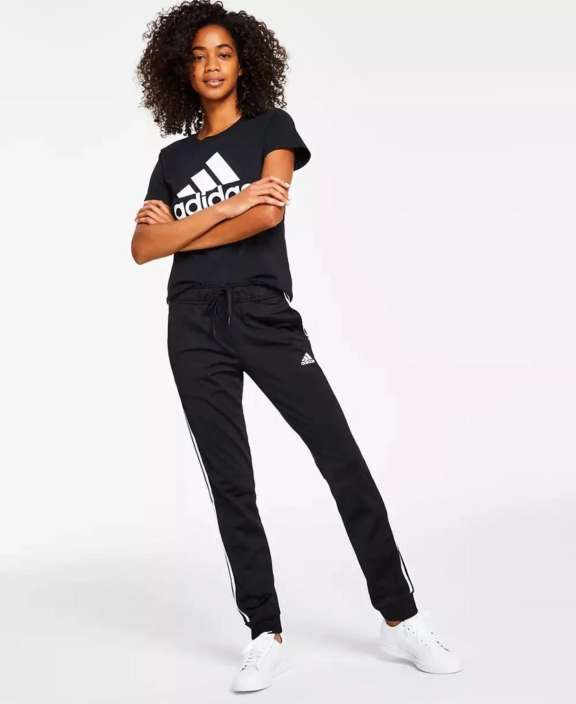 Adidas Women's Essentials Warm-Up Slim Tapered 3-Stripes Track Pants, XS- 2