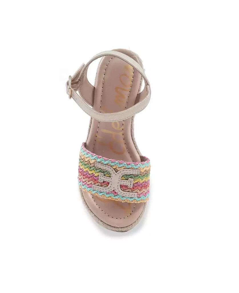 Sam Edelman Little and Big Girls Lucia Band Espadrille Wedge Sandals 5