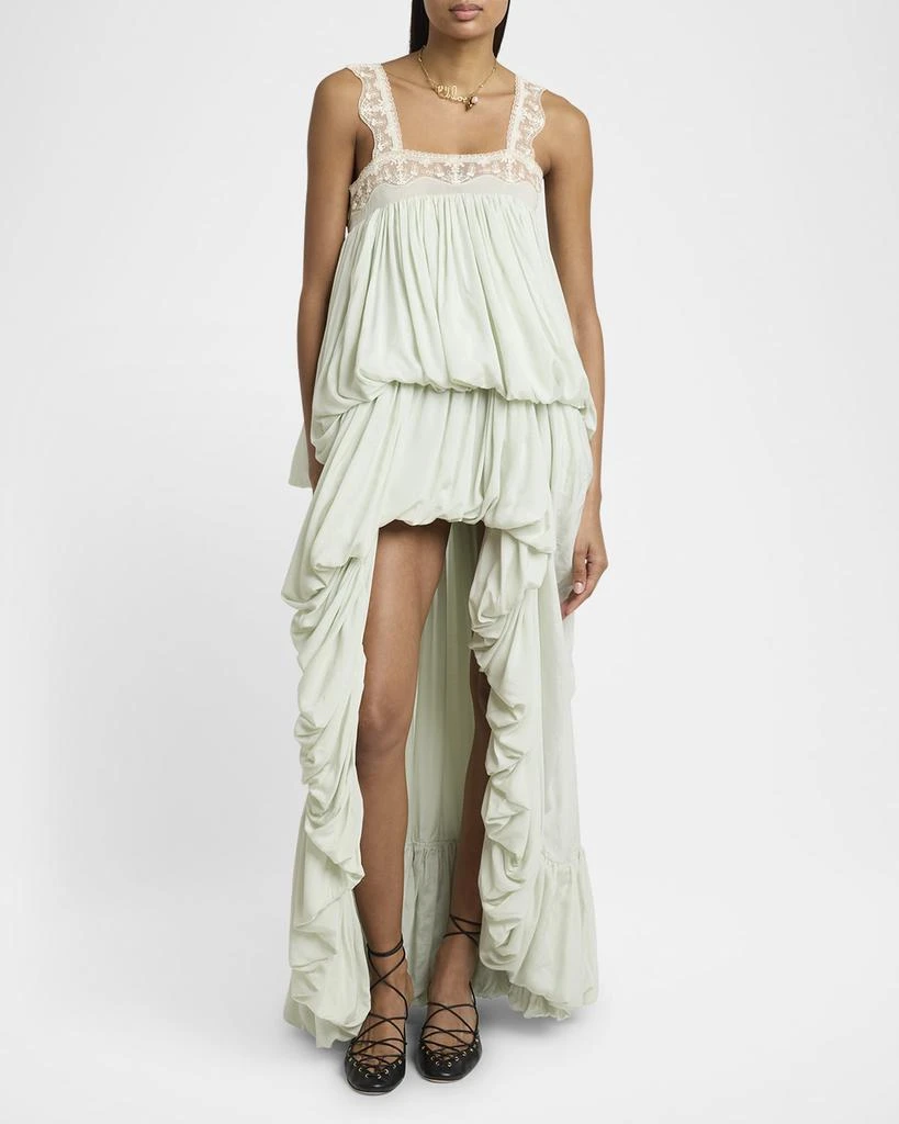 Chloé High-Low Ruffled Dress 2