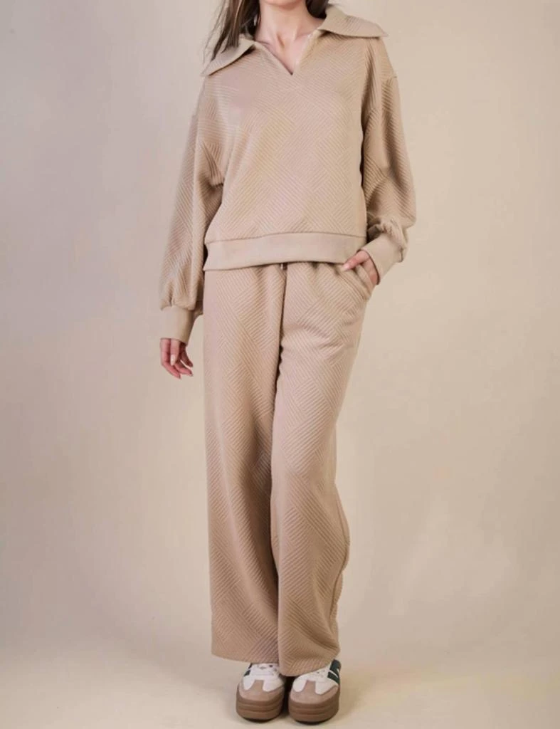 VERY J Very J - Textured Casual Comfy Set