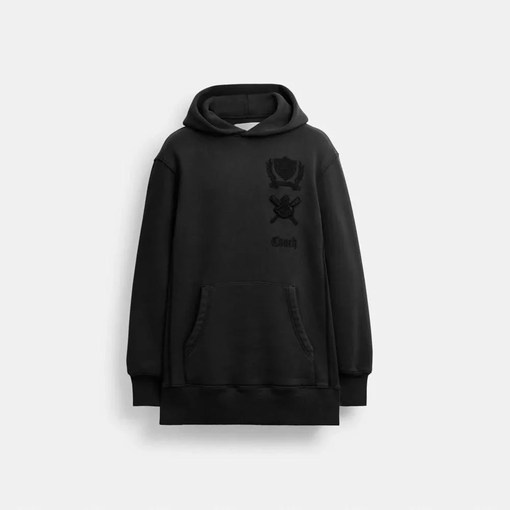 Coach Signature Crest Hoodie Dress In Organic Cotton 1