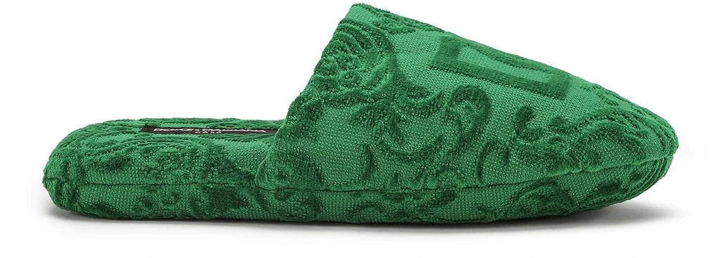 Dolce & Gabbana Jacquard cotton terry slippers 2