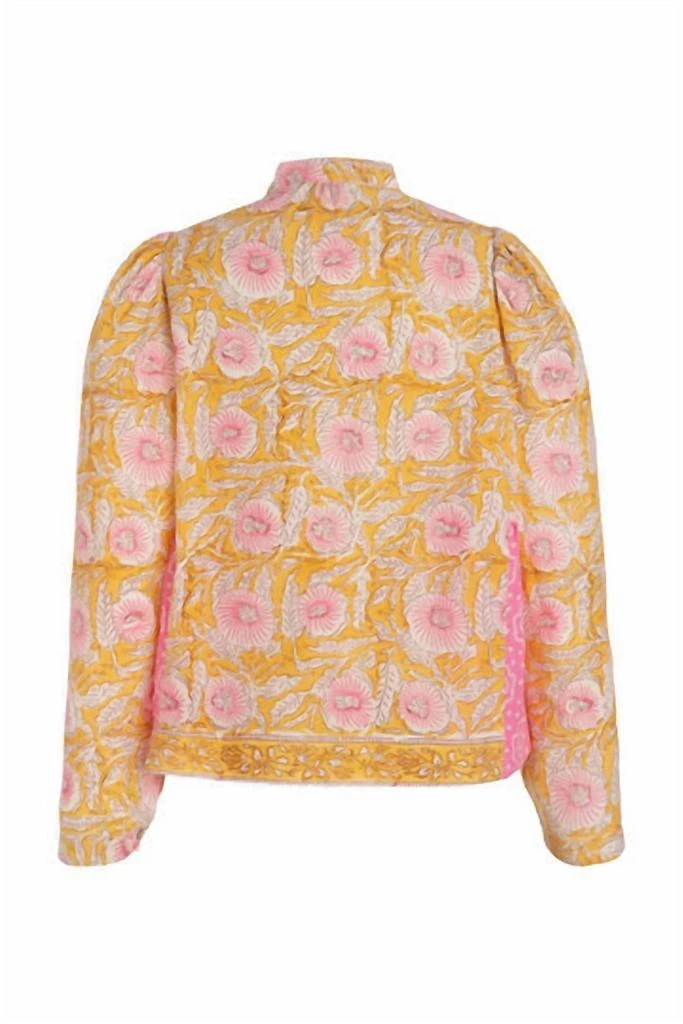 Alix of Bohemia Juliet Shirt In Yellow Citrine 3