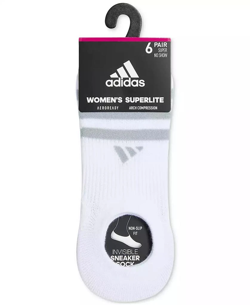 Adidas Women's 6-Pk. Superlite 3.0 Super No Show Socks