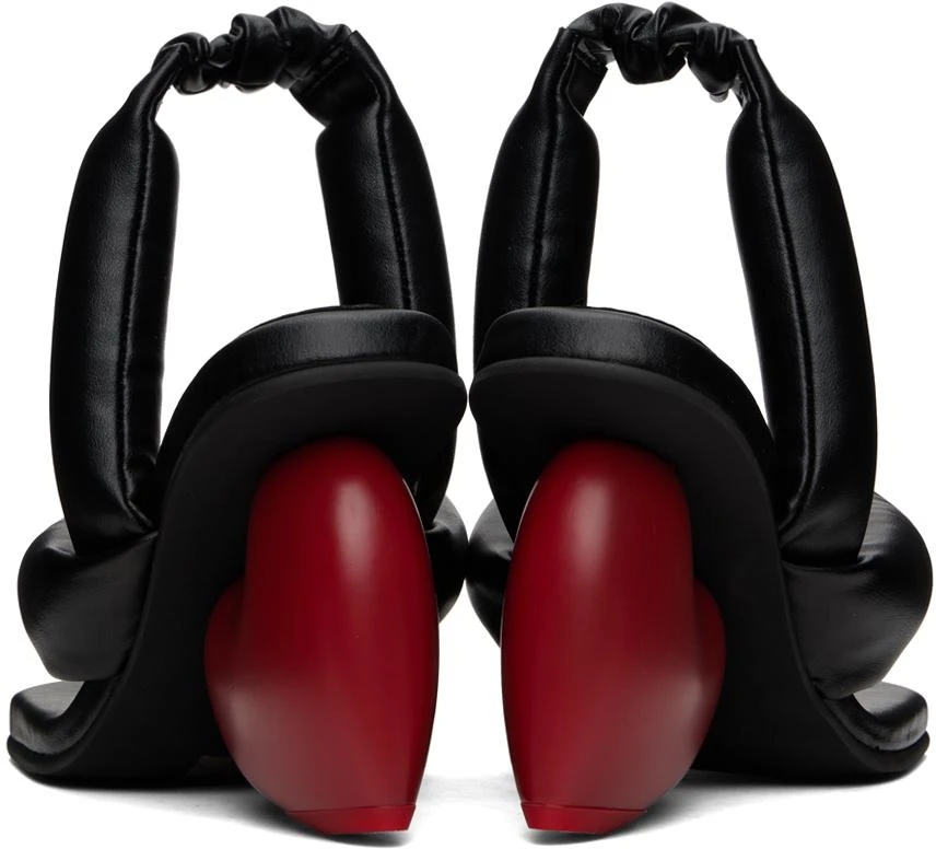 YUME YUME Black & Red Love Heeled Sandals 2