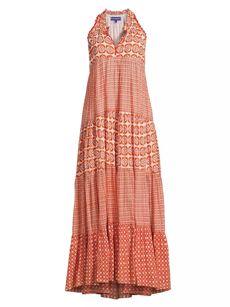 Ro's Garden Sofia Printed Cotton Maxi Dress 1