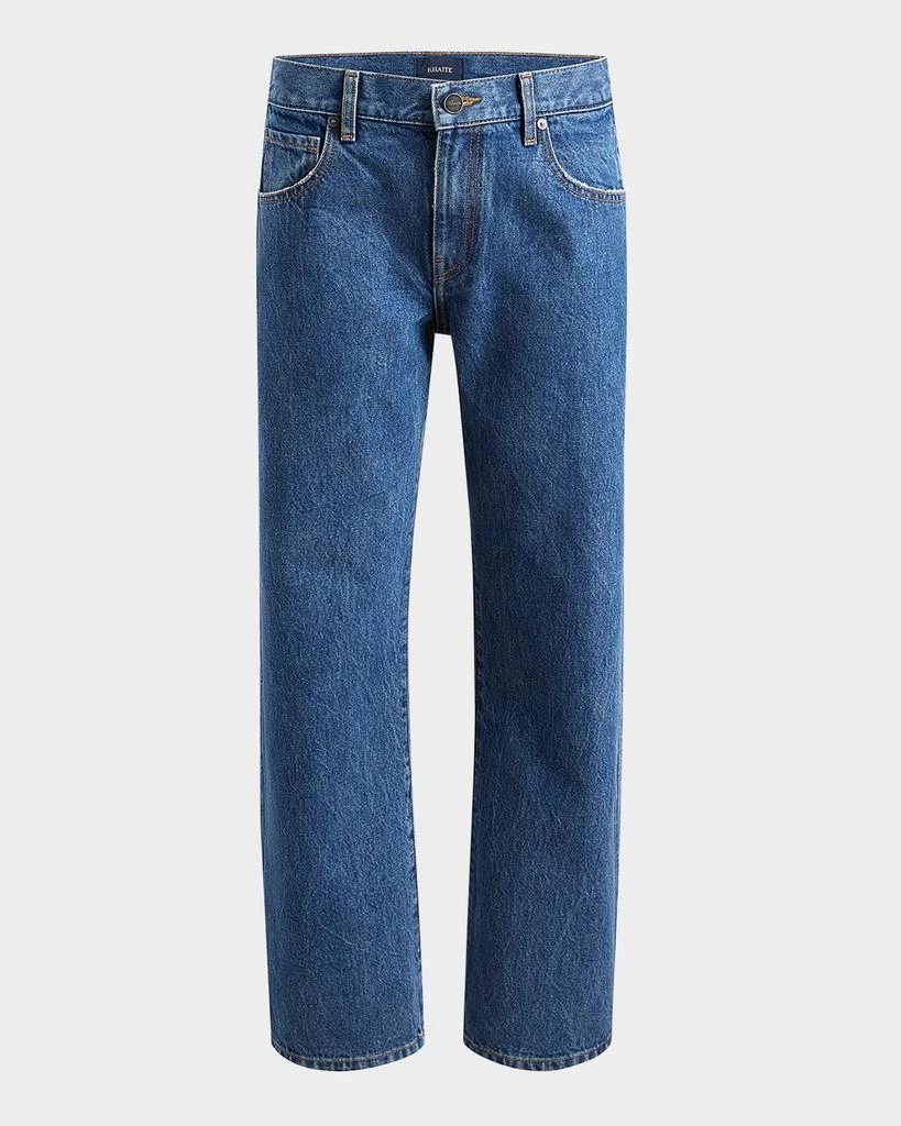 Khaite Kerrie Acid-Wash Straight-Leg Jeans 1