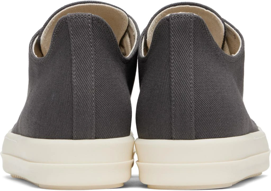 Rick Owens Gray Hollywood Low Sneaks Sneakers 2
