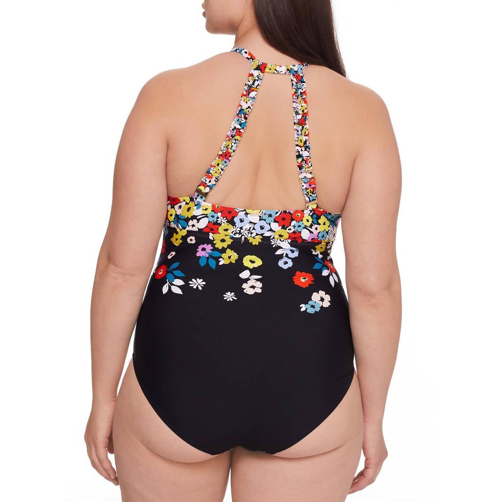 Anne Cole Anne Cole - Vibrant Abstract Floral One-Piece Swimsuit - Plus