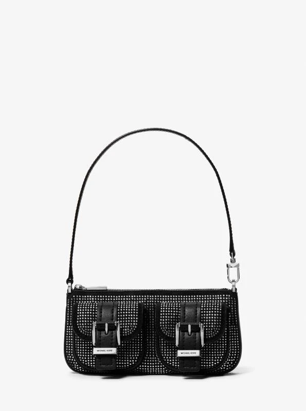 Michael Kors Zoe Small Embellished Suede Pochette