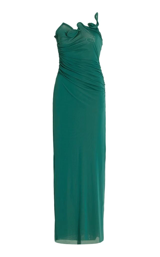 Christopher Esber Christopher Esber - Venus Sculpted One-Shoulder Maxi Dress - Green - AU 10 - Moda Operandi 1