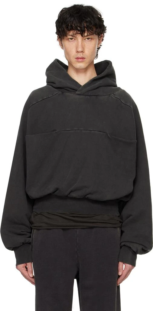 Entire Studios Black Double Double Hoodie - Hoodies - BeyondStyle
