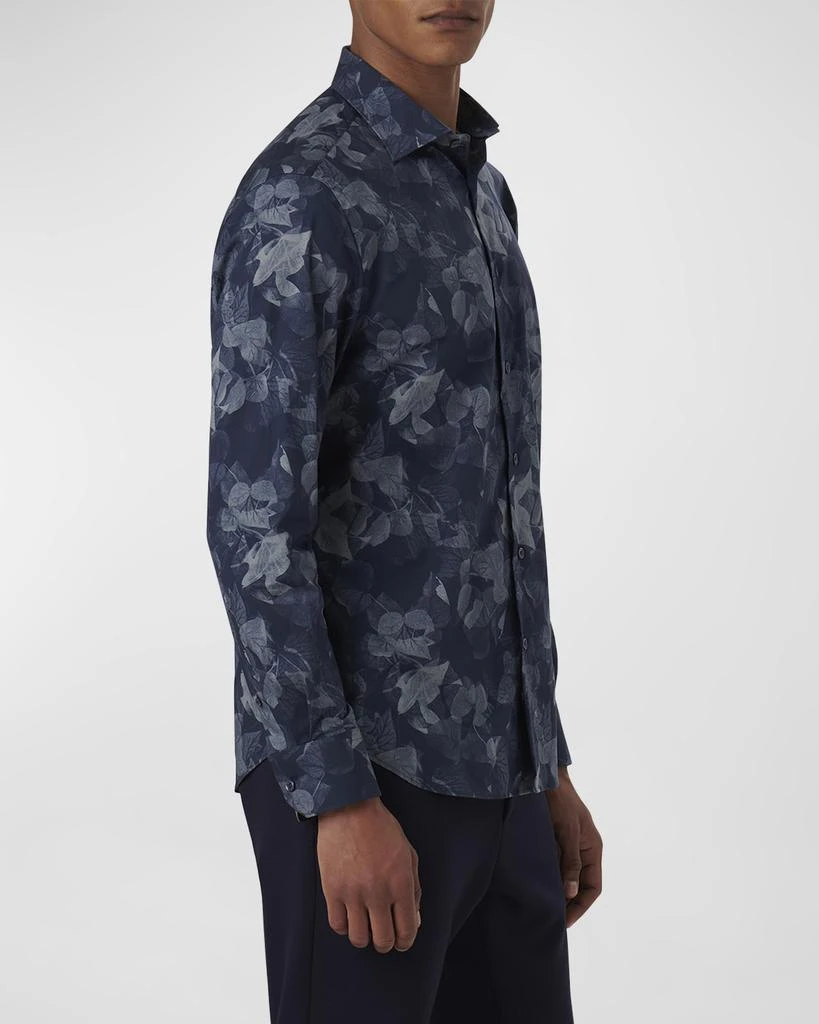 BUGATCHI Men's Axel Leaf-Print Sport Shirt 5