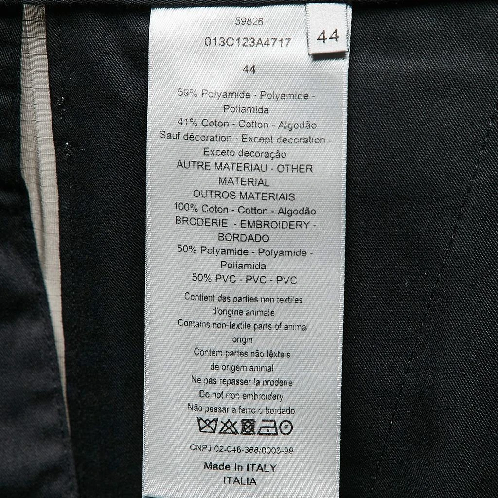 Dior Dior Homme Grey Ripstop Nylon Cargo Pants XS 5