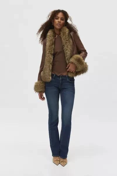 Silence + Noise Silence + Noise Brianna Faux Fur Trim Jacket 3