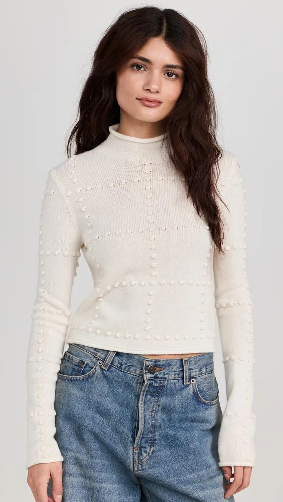 Guest in Residence Popcorn Top In Cashmere Blend 1
