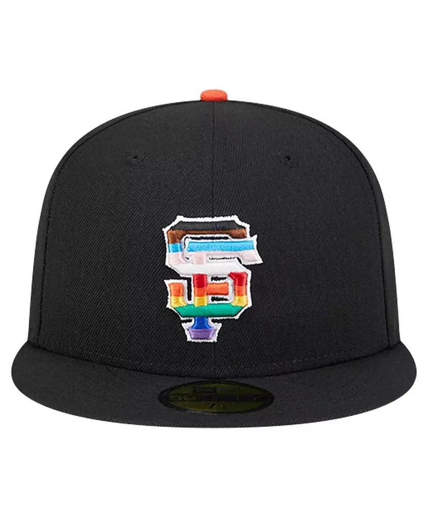 New Era Men's Black San Francisco Giants 2024 Pride on Field 59FIFTY Fitted Hat 2