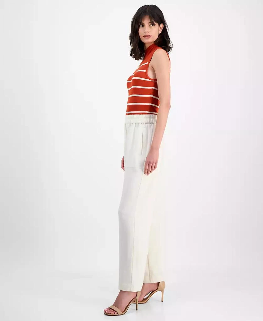Tahari Women's Pull-On High-Rise Wide-Leg Pants 2