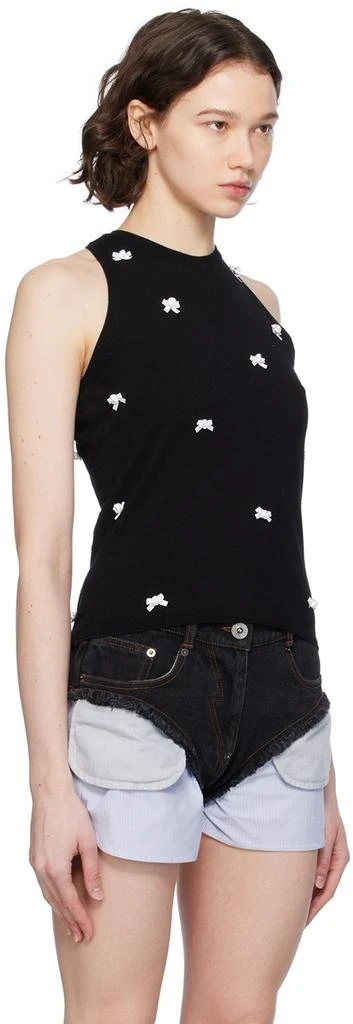 pushBUTTON Black Ribbon Tank Top 2