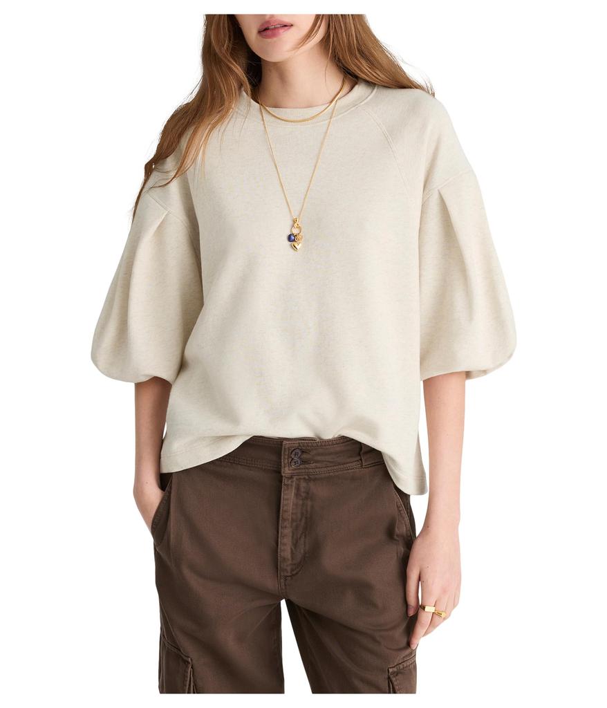 Madewell Puff Sleeve Sweatshirt Style.
