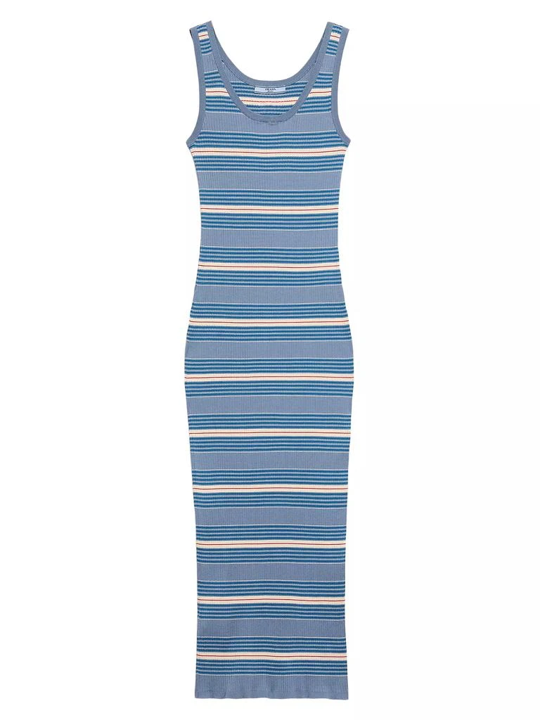 Prada Striped Stretch Cotton Dress 1