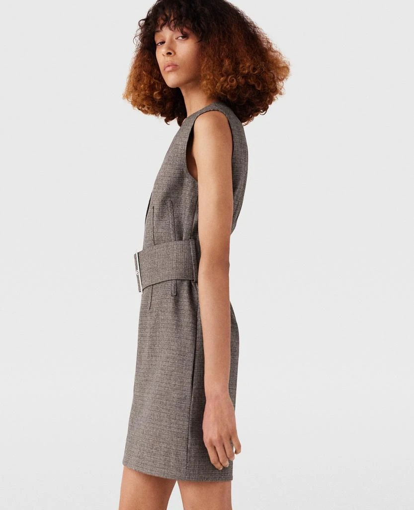 Stella McCartney Stella McCartney - Sleeveless Belted Mini Dress, Woman, Charcoal  grey, Size: 40 - Dresses & Skirts - Free Shipping - BeyondStyle