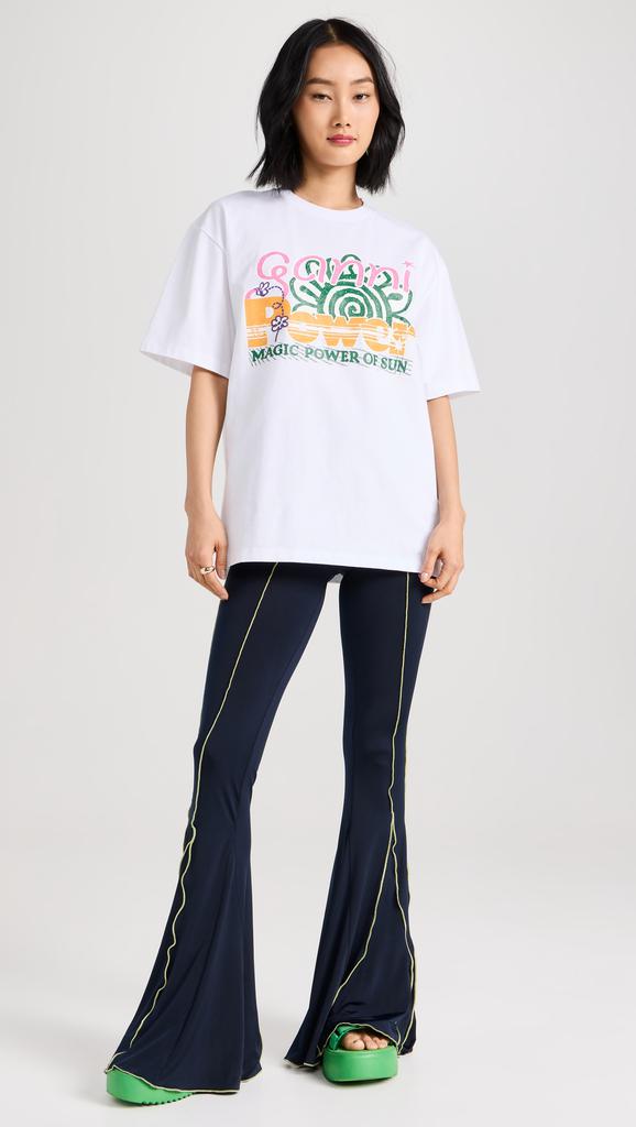 GANNI Tシャツ Future Heavy Jersey Sun Short Sleeve T-shirt GANNI Future Heavy Jersey Sun Short Sleeve T-Shirt | Shopbop
