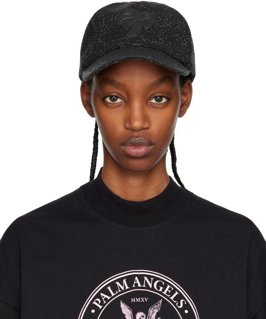 Palm Angels Black Crystal Palm Cap 1