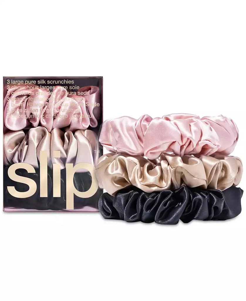 Slip 3-Pc. Pure Silk Large Scrunchies Set 1