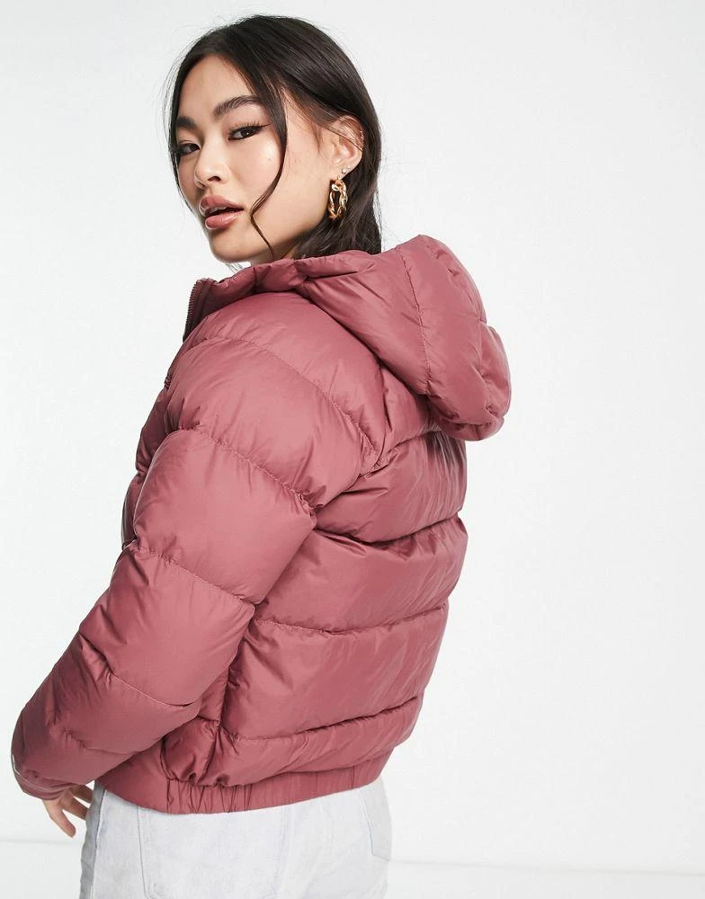 The North Face The North Face Hyalite down hooded puffer jacket in pink 2