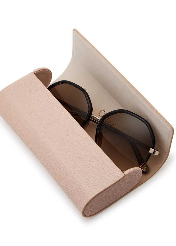 Chloé Two-tone octagon-frame sunglasses 4