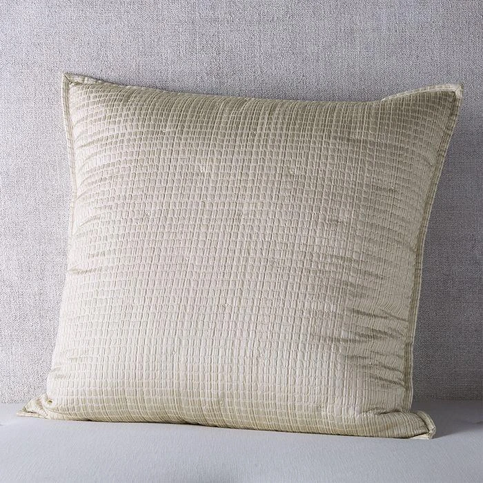 Hudson Luxe Textured Check Sham Set, Euro - Exclusive