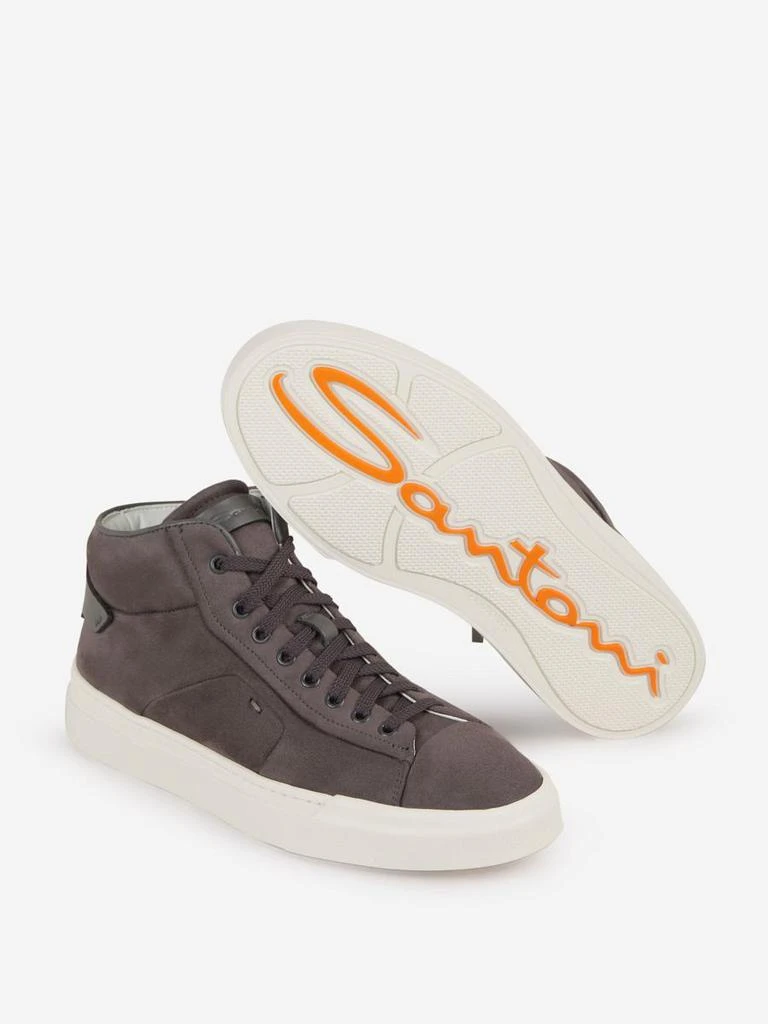 Santoni Santoni Leather Paneled Sneakers 4