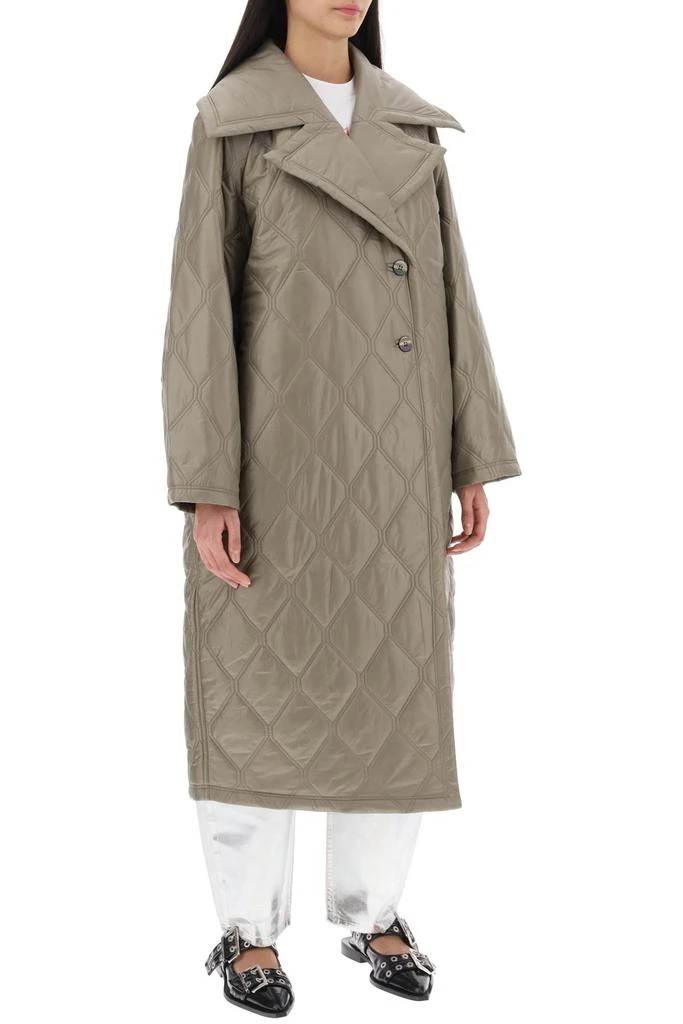 Ganni quilted oversized coat 2