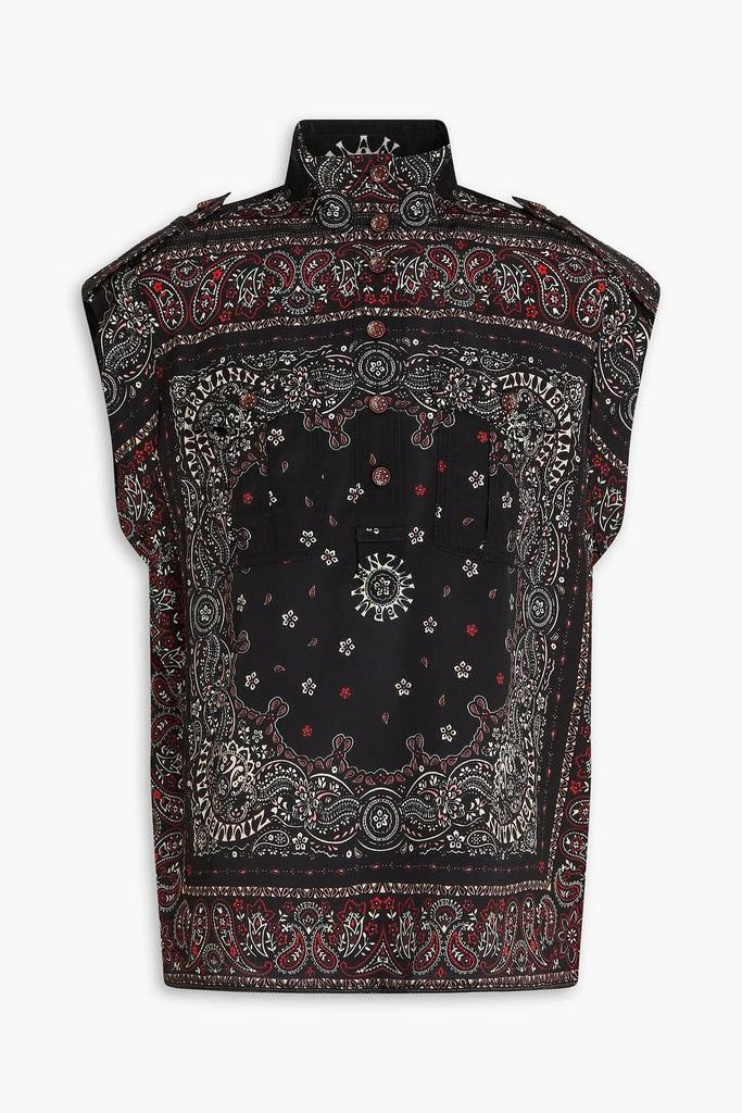 Zimmermann Paisley-print satin shirt