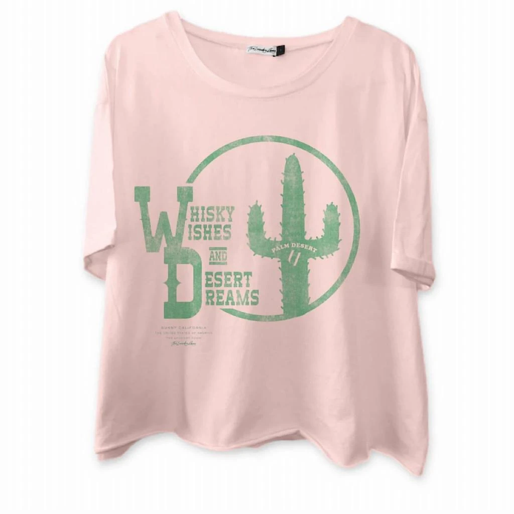 The Laundry Room The Laundry Room - Whiskey Wishes Crop Oversized Tee 5