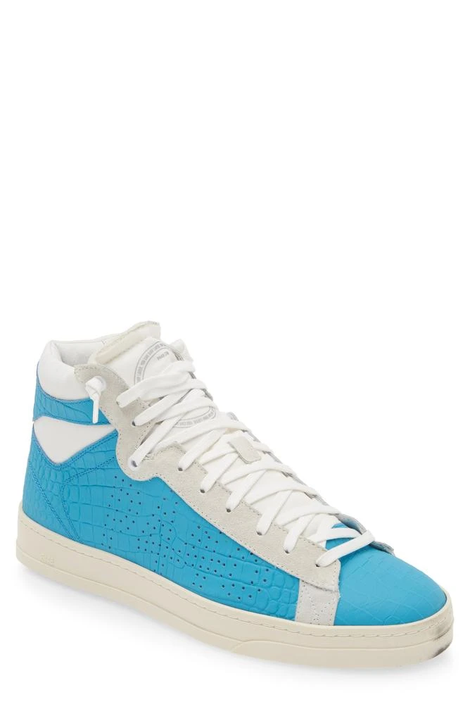 P448 Taylor Croc Embossed High Top Sneaker 1