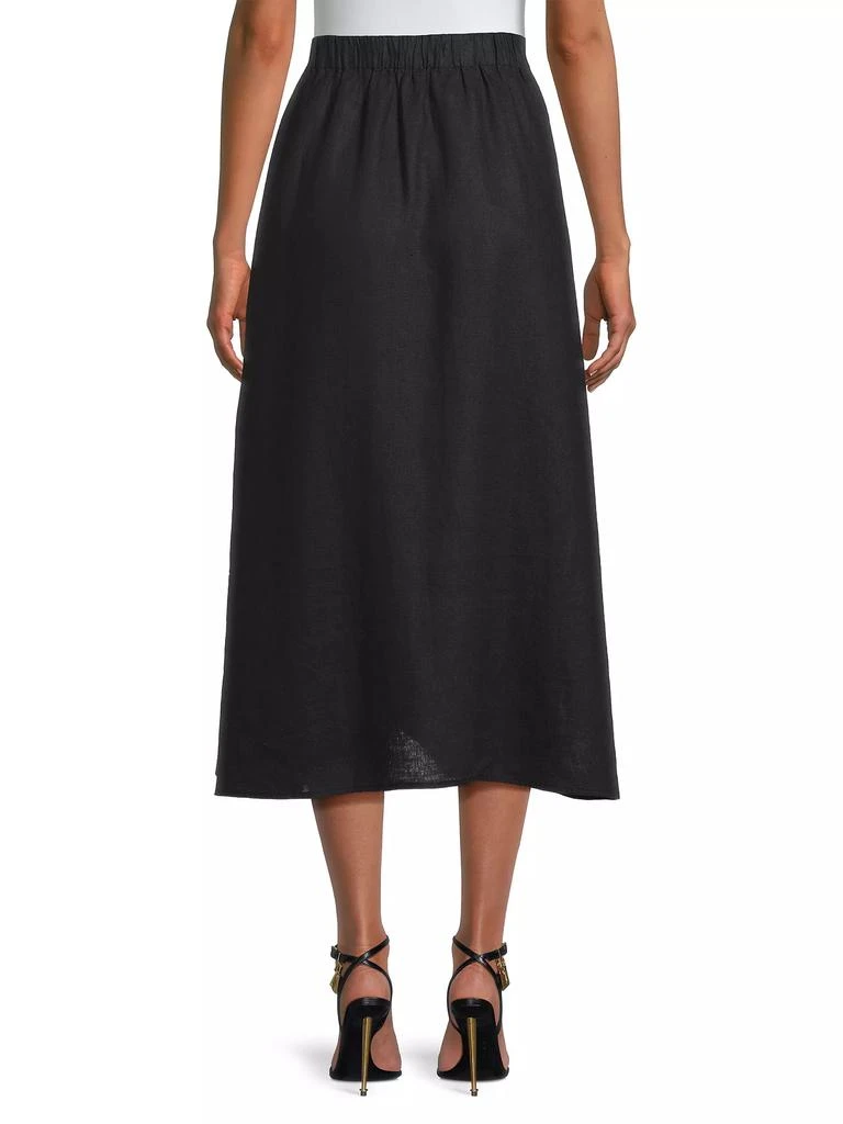 Eileen Fisher Linen Midi Skirt 5